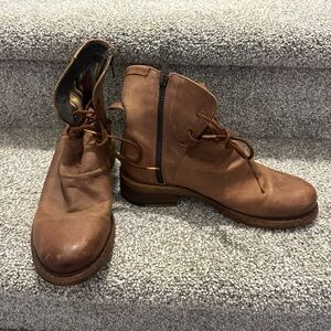 Felmini Women's Brown Leather Ankle Boots Made In Portugal 🇵🇹